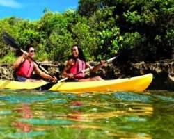 Kayaking tours, swimming, and other water sports a Kayaking tours, swimming, and other water sports are also available on the island. The whole trip is full of fun and the visitors who come here once w